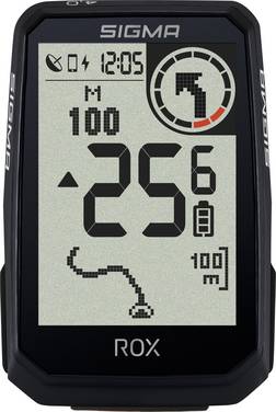 Sigma ROX 4.0 (Black) Endurance Bike computer (cordless) Bluetooth + graphics display