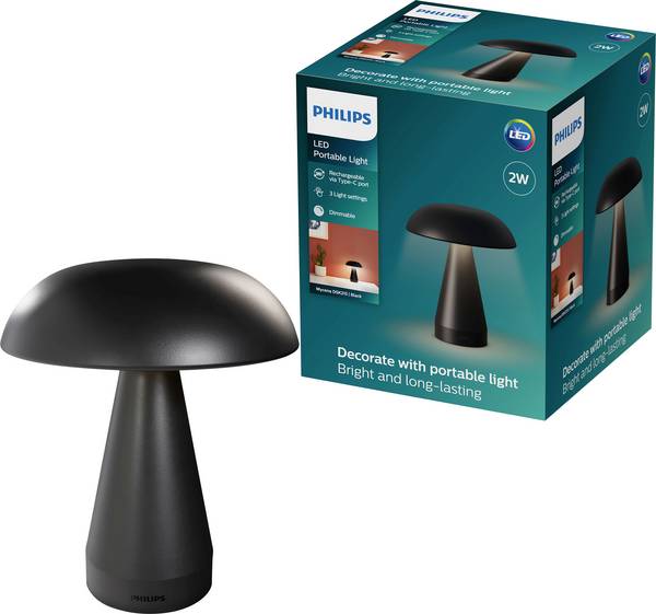 Philips 8721103148445 Cordless LED torch LED (monochrome) Built-in LED 3 W Black