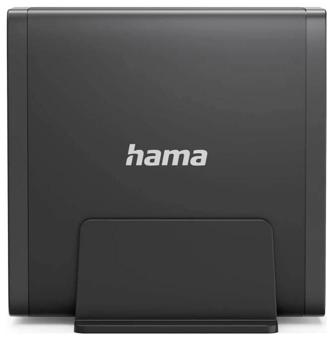 Black Hama device with a front stand, likely a wireless charger or dock, shown on a plain background.<br>