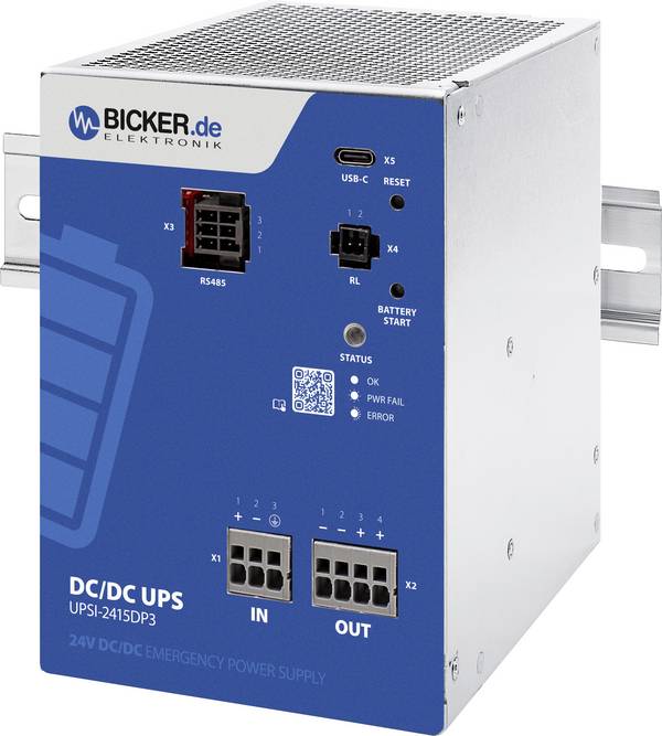 Bicker Elektronik UPSI-2415DP3 Rail-mount UPS (DIN)
