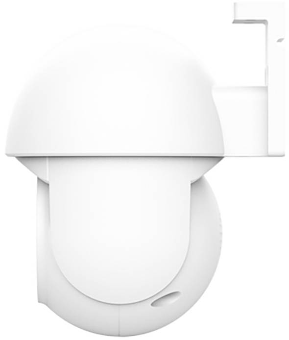 White plastic toilet paper holder with a roll and cover, shown in close-up on a white background.