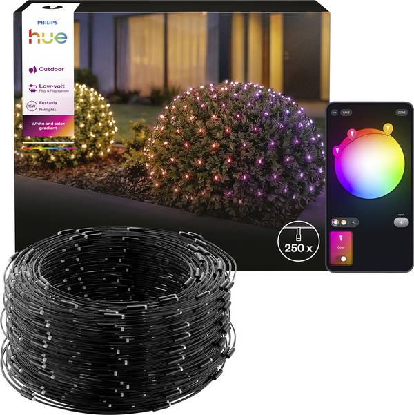 Philips Hue 8721103180070 Fairy lights incl. batteries Inside/outside mains-powered LED (monochrome) White, Multi-colour