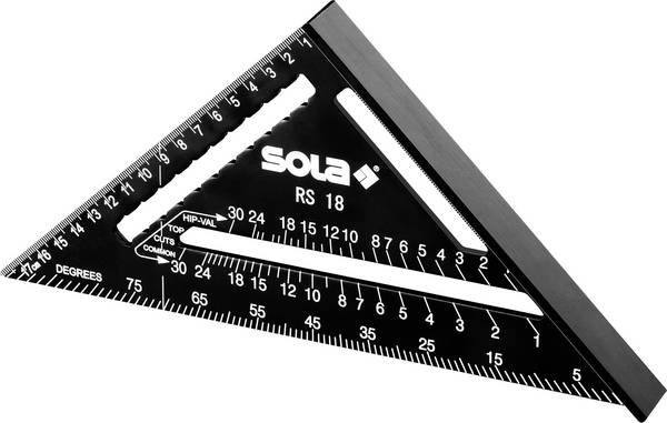 Sola RS 18 56160101 Rafter square 185 x 185 mm 90 °