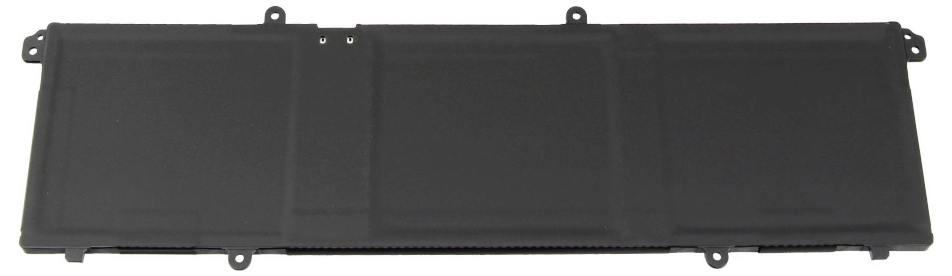 Black rectangular device panel with mounting tabs and screw holes, shown front-on on a white background.