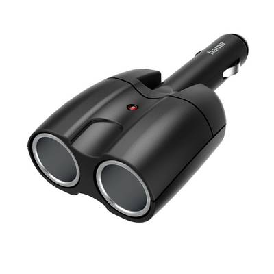 Black Hama binoculars viewed at an angle, with two front lenses and a neck strap loop visible on a white background.