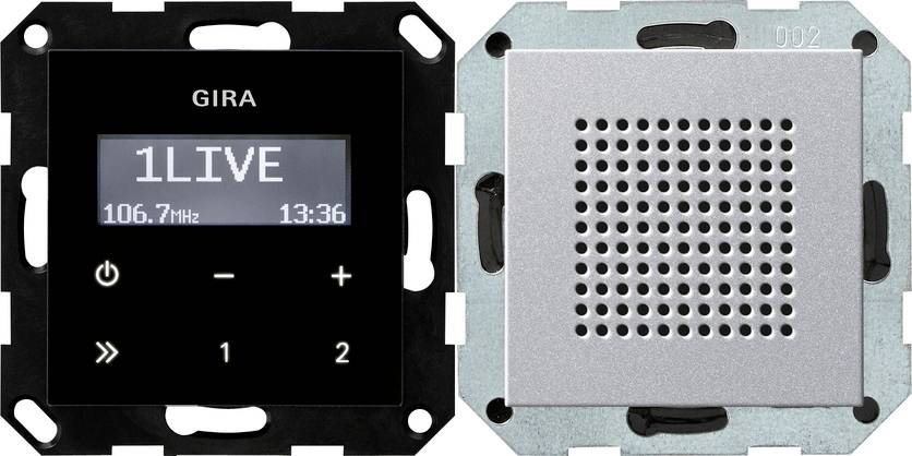 GIRA Flush-mount radio Aluminium 228026 1 pc(s)