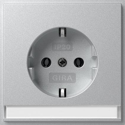 GIRA PG socket Aluminium 446265 1 pc(s)