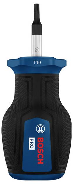 Bosch Professional PRO Stubby-Schraubendreher TX10 x 25 mm TX screwdriver Size (screwdriver) TX 10 Blade length: 25 mm 1 pc(s)