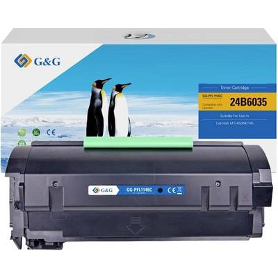 G&G toner cartridge box showing a black printer toner cartridge labeled 'GG-PFL1145C' and '24B6035' with penguins on the packaging.