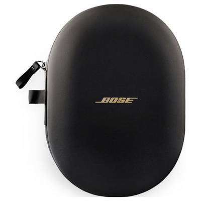Black Bose hard-shell carrying case with a side zipper and handle, shown on a white background.