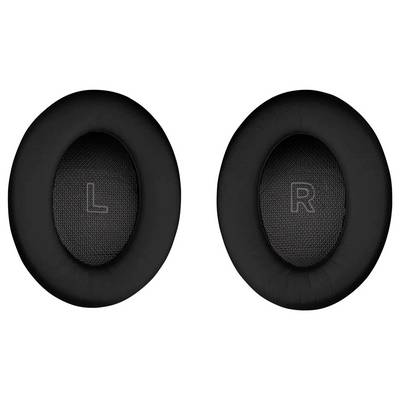 Pair of black over-ear headphone ear pads labeled 'L' and 'R' for left and right sides.