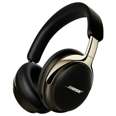 Black Bose over-ear wireless headphones with padded headband and earcups on a white background.