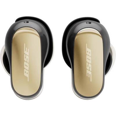 Pair of Bose over-ear headphones shown from above, with gold ear cushions and black outer housings on a white background.