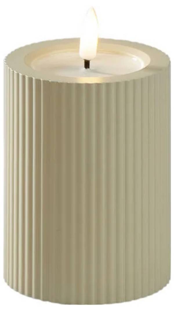 Konstsmide 1660-970 LED candle   Beige Warm white (W x H) 7.4 cm x 10 cm Timer