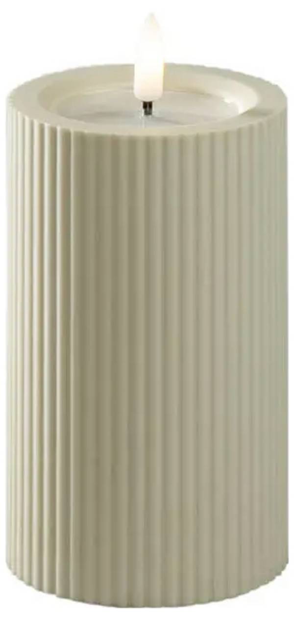 Konstsmide 1661-970 LED candle   Beige Warm white (W x H) 7.4 cm x 12.5 cm Timer