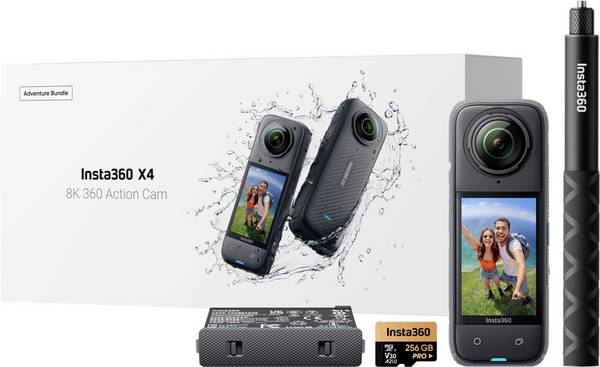 Insta360 X4 Adventure Bundle 360° action cam 360 degree, 8K