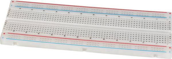 Joy-it Breadboard White Total number of pins 830 (L x W x H) 165 x 54 x 10 mm 1 pc(s)
