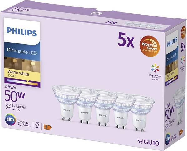 Philips  8721103152534 LED spot lighting   EEC: F (A - G)  Transparent