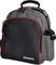Grey and black rucksack with red accents and 'MAGMA' lettering. Front with zip fastener and side pocket.