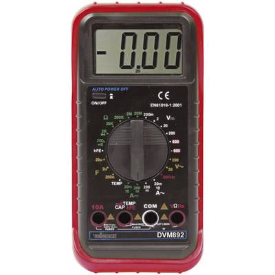 Velleman MULTIM NUMERIQUE LCD3 1/2-24 GAMMES/10A Handheld multimeter Digital CAT II 600 V Display (counts): 2000-0