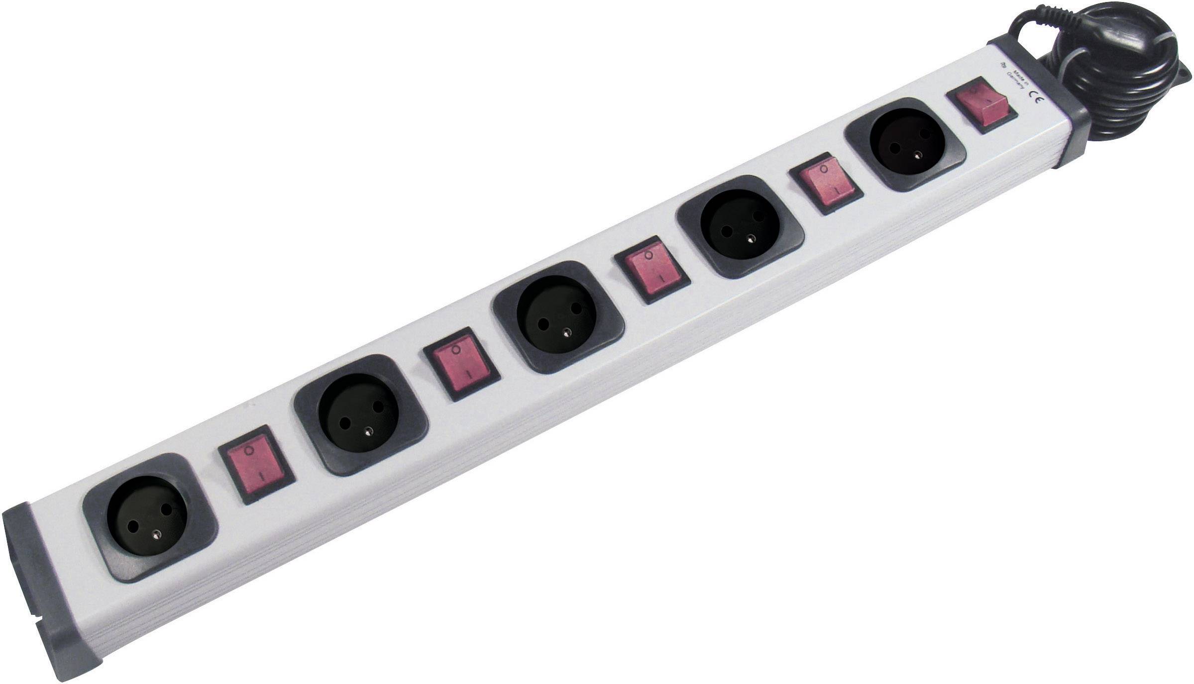 Ehmann Power strip (+ switch) 5x Grey 1 pc(s)