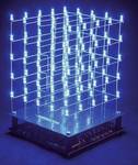 3D LED-cubes blue