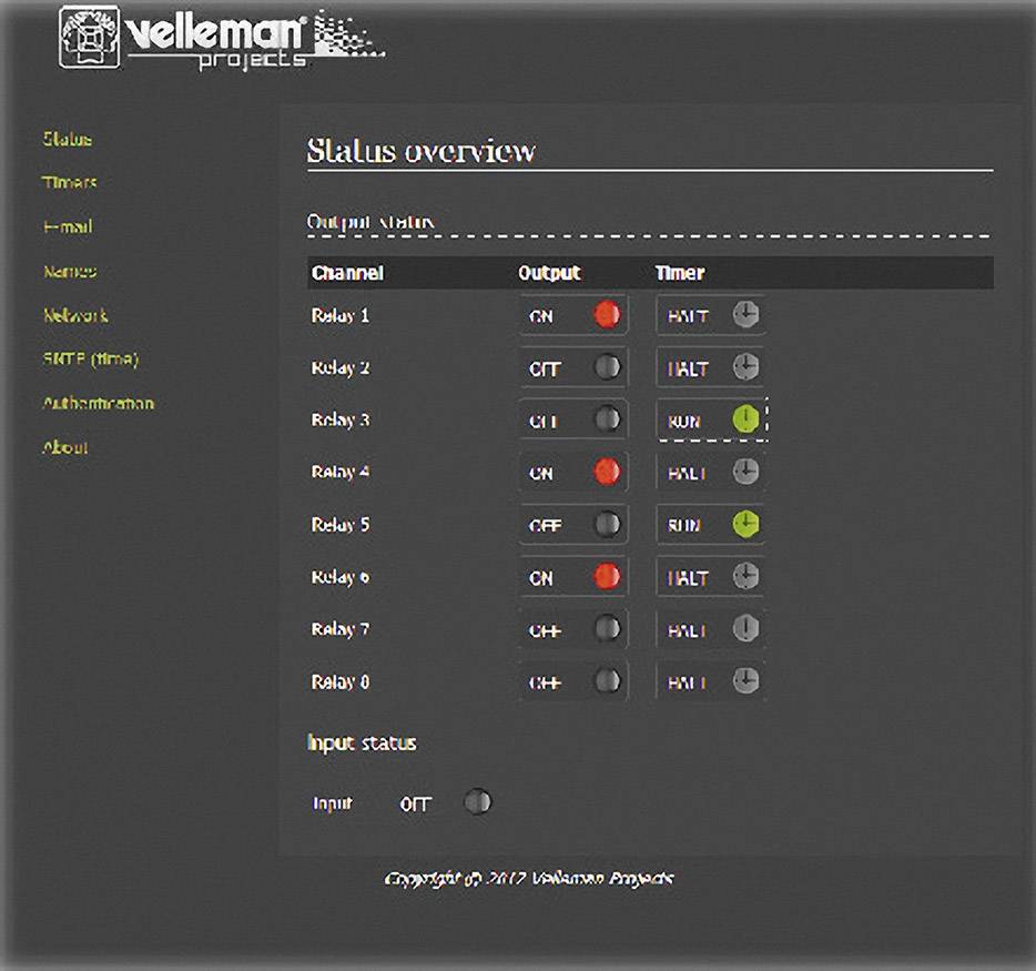Velleman VM201 Relay card Component 12 V DC/AC-4