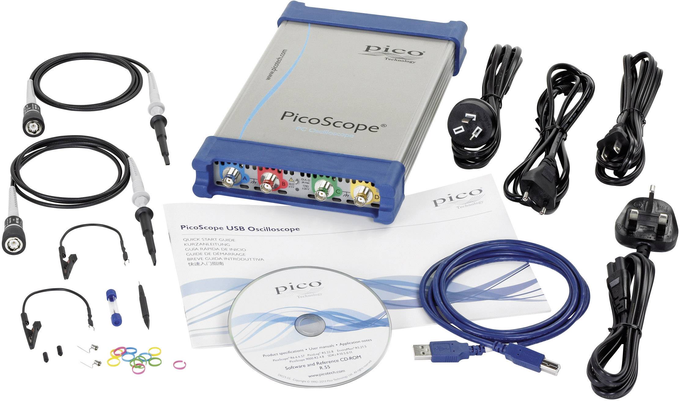 pico PP888 USB Oscilloscope 500 MHz 4channel 5 GS/s 1 GP 8 Bit Digital