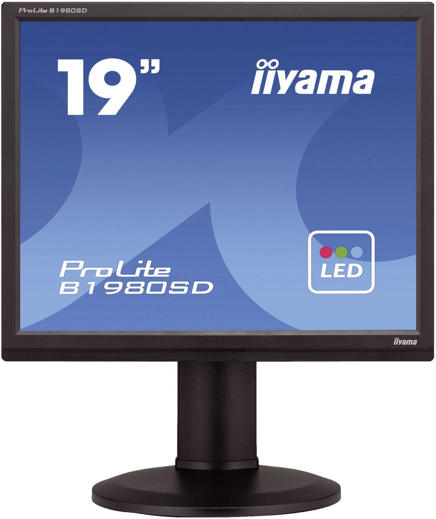 Iiyama B1980SD LED 48.3 cm (19 inch) 1280 x 1024 p SXGA 5 ms DVI, VGA TN LED