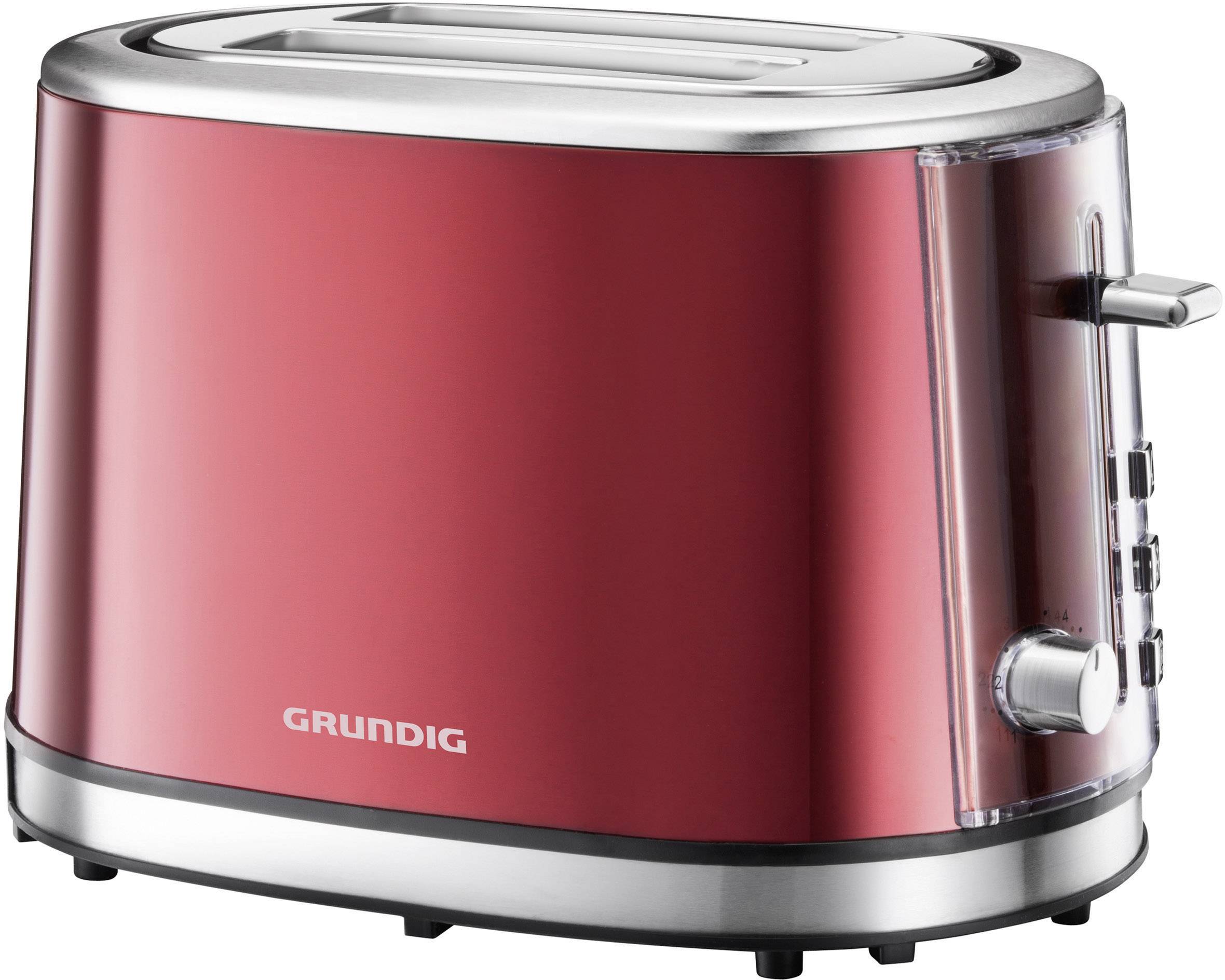 Proberen Eentonig aflevering Grundig TA6330 Toaster with home baking attachment Red (metallic),  Stainless steel | Conrad.com