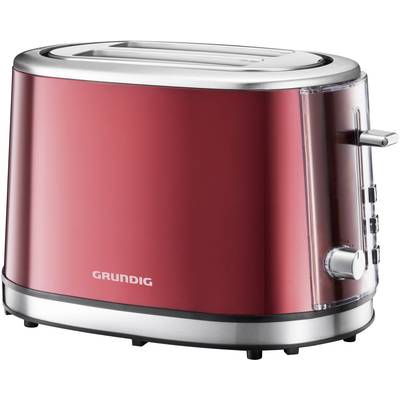 Grundig TA6330 Toaster with home baking attachment Red (metallic), Stainless steel