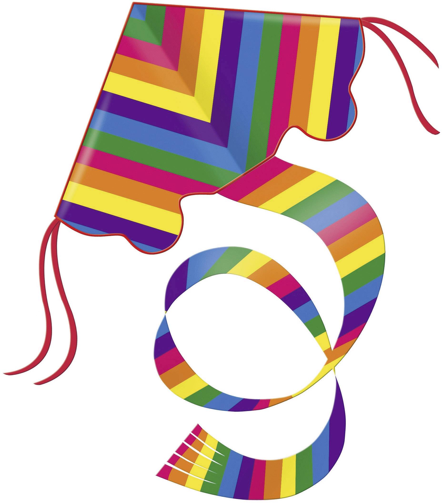 Guenther Flugspiele Single line Kite Rainbow Wingspan (details) 970 mm Wind speed range 3 - 6 bft