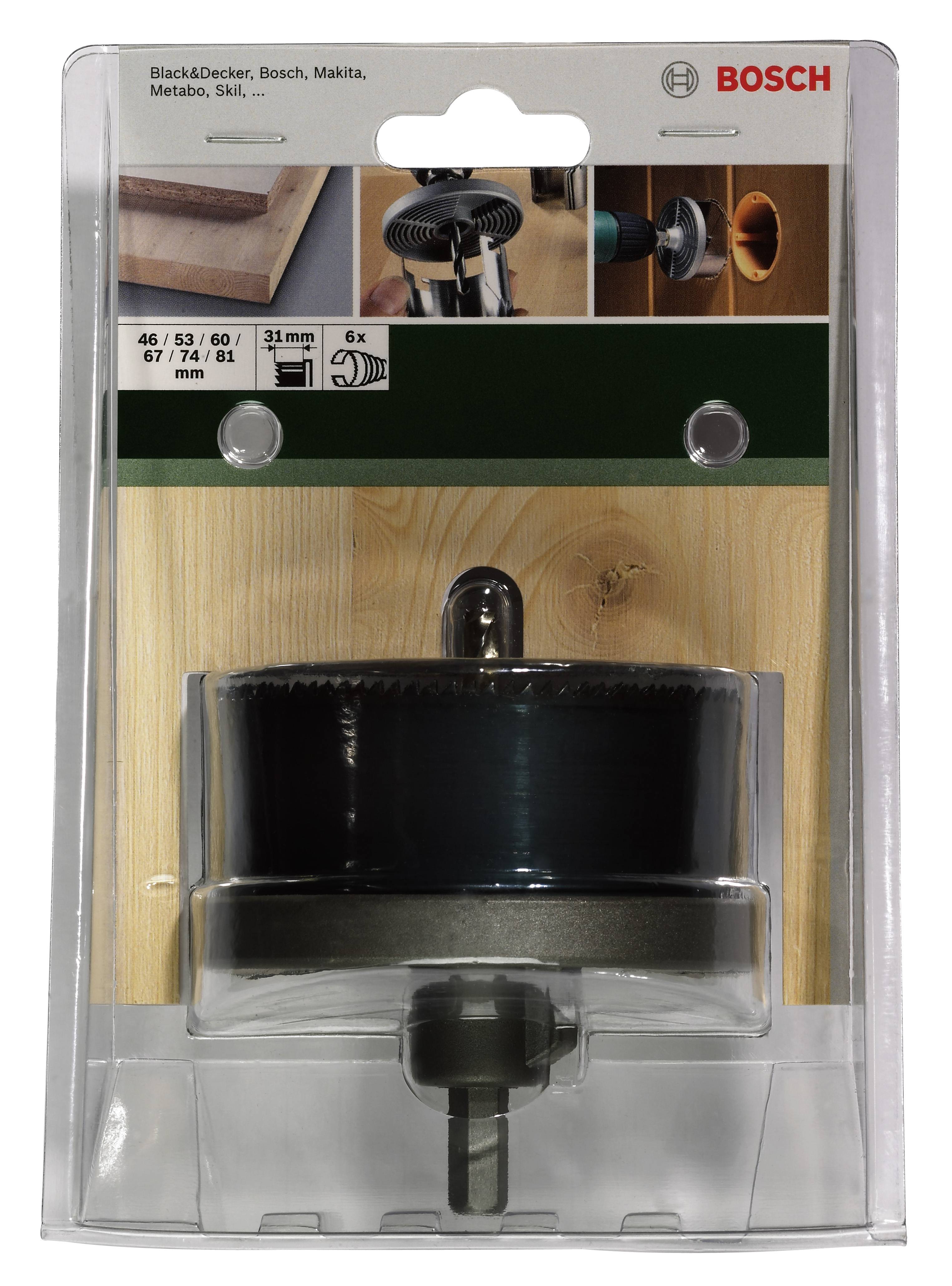 Bosch Accessories 2609255634 Hole saw attachment set 6piece 1 Set