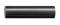 A black, cylindrical metal rod with a smooth surface lies horizontally on a white background.