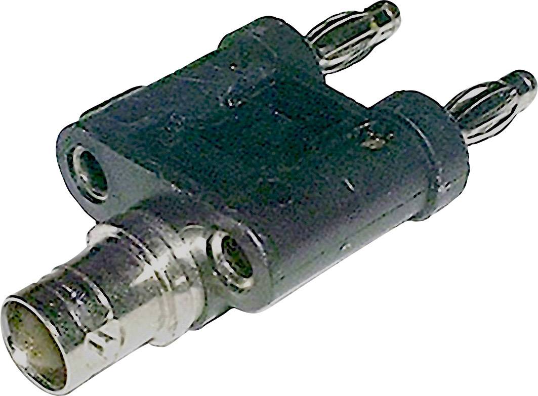 Test lead adapter BNC socket Banana jack 4 mm;BKL Electronic;Black
