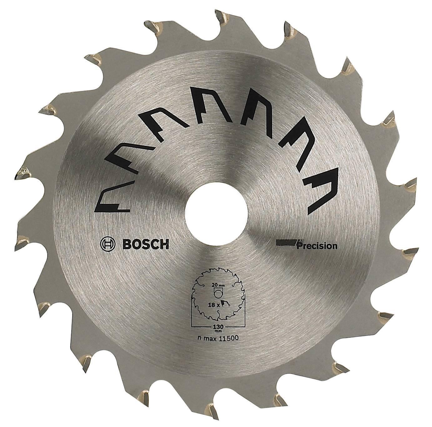 Bosch Accessories Precision 2609256846 Carbide metal circular saw blade 130 x 20 mm Number of cogs: 18 1 pc(s)