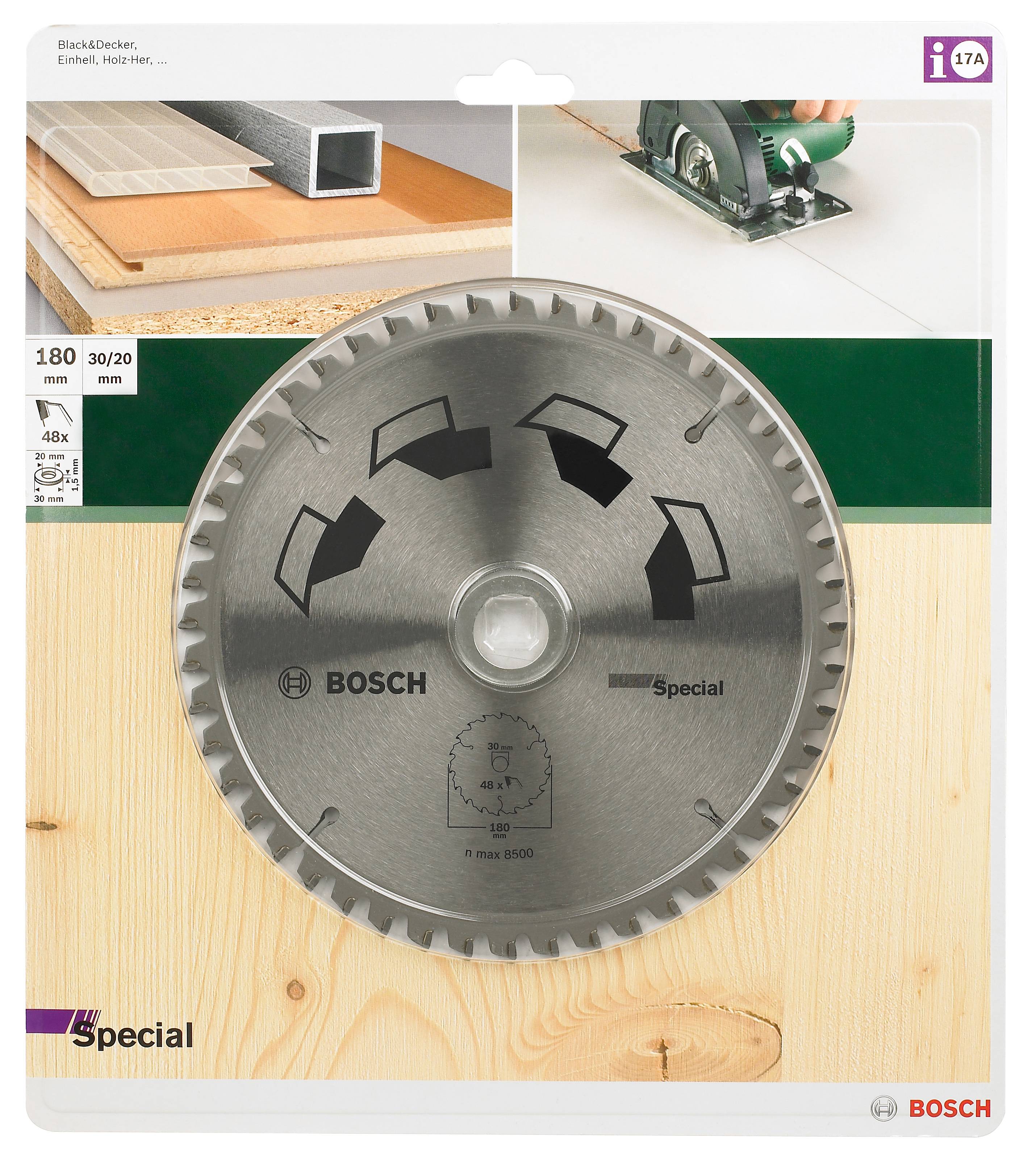 Bosch Accessories Special 2609256884 Carbide metal circular saw blade 130 x 20 mm Number of cogs