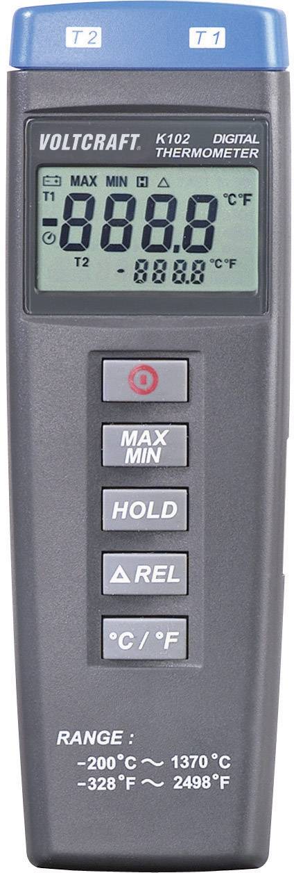 VOLTCRAFT K102 Thermometer -200 - +1370 °C Sensor type K
