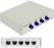 Network switch with four ports (A, B, C, D) for input/output functions, suitable for 10/100 Mbps networks.