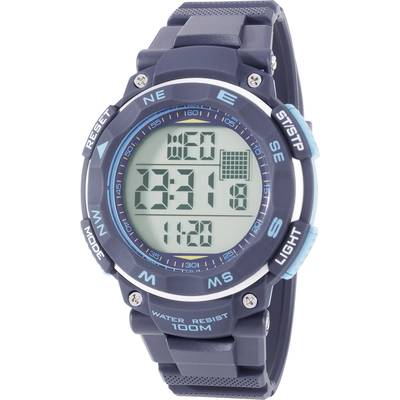 Renkforce Quartz Wristwatch YP-11532-04 (Ø x H) 51 mm x 16 mm Blue  
