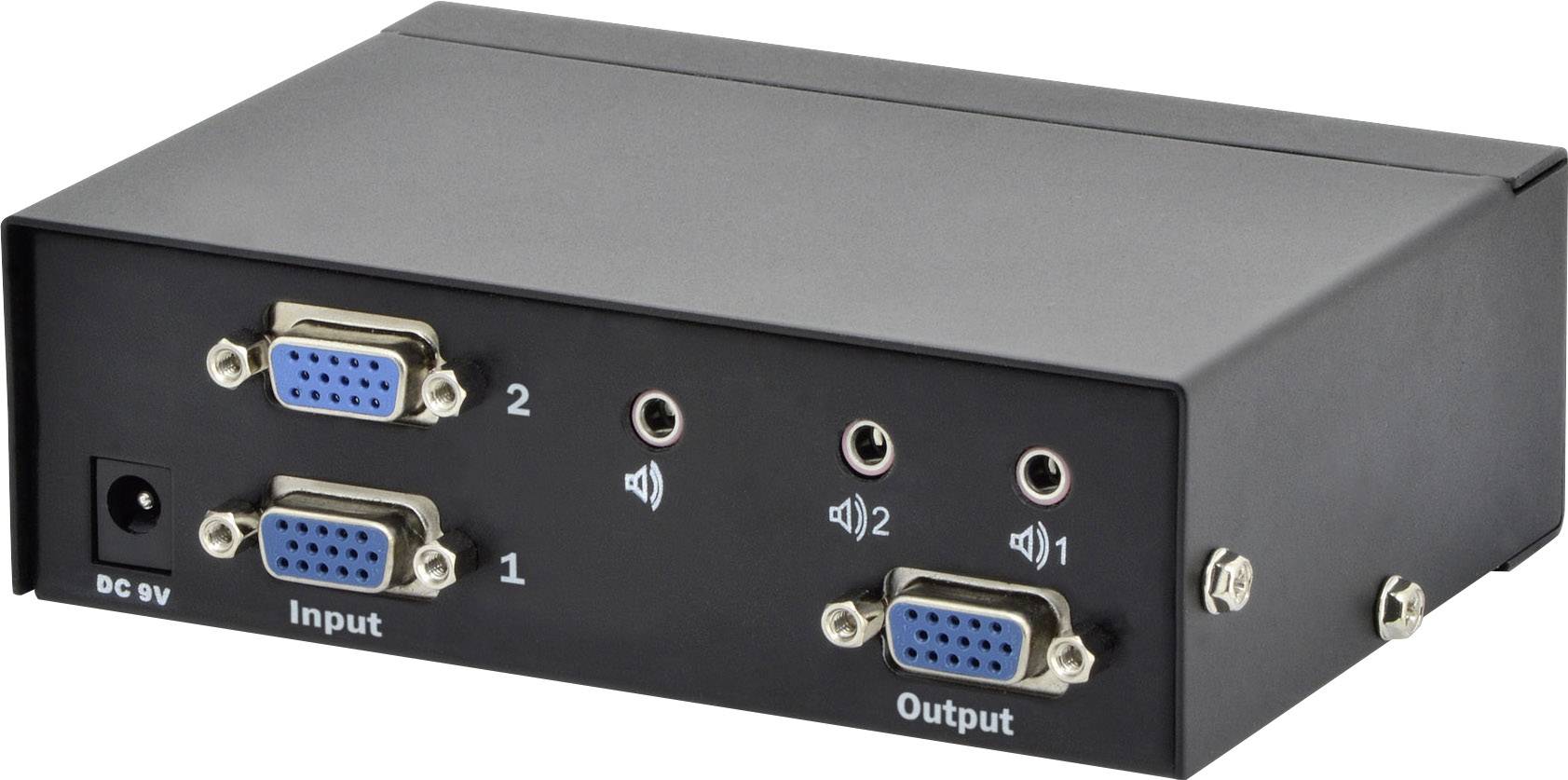 Digitus DS-44100-1 2 ports VGA switch 1920 x 1080 p