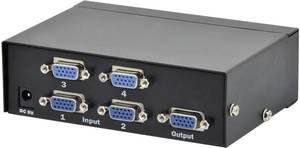 Digitus DS-45100-1 4 ports VGA switch  1920 x 1080 p