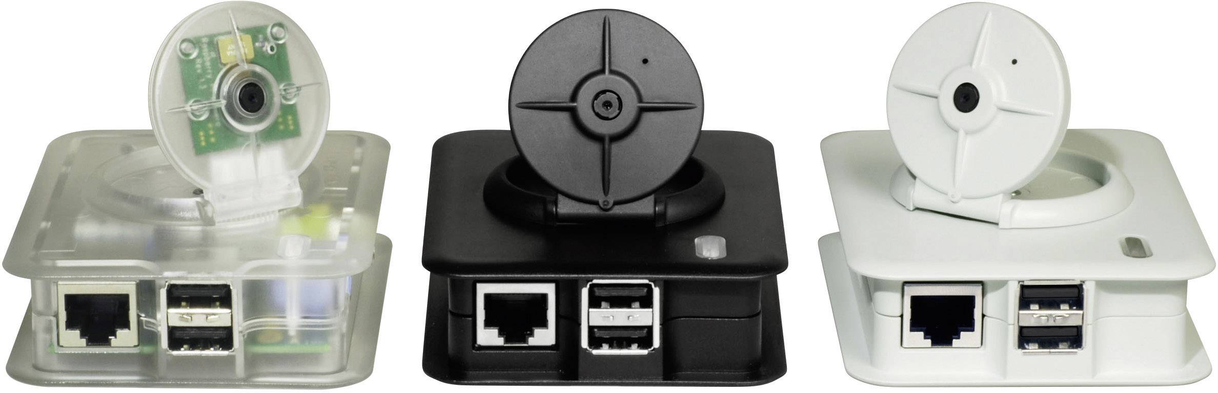 Three different router models displayed with visible ports and circuit boards. On the left transparent, in the middle black, on the right white.