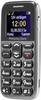 Primo by DORO 215 Big button mobile phone Charging station, Panic button Grey