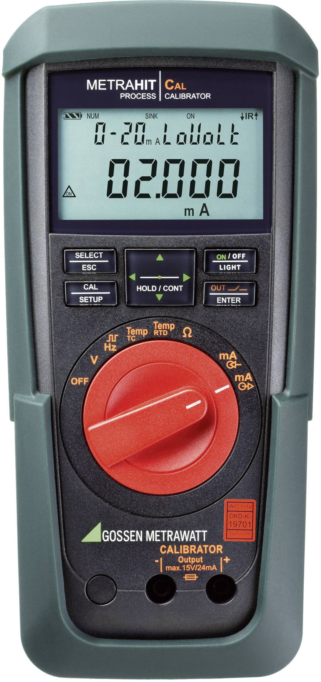 Gossen Metrawatt METRAHIT CAL Calibrator Calibrated to (DAkkS standards) Voltage, Amperage