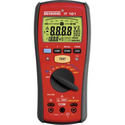 Benning IT 101 Insulation tester 50 V, 100 V, 250 V, 500 V, 1000 V 20 GΩ