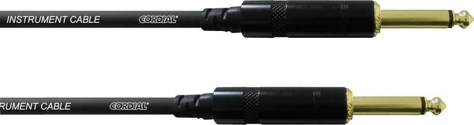 Cordial CCI 6 PP Jack Instruments Cable [1x Jack plug 6.35 mm - 1x Jack plug 6.35 mm] 6.00 m Black