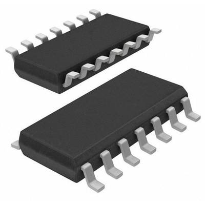 Two black, rectangular microchip modules with silver connections forming parallel rows.
