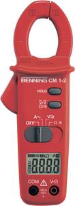 Benning CM 1-2 Clamp meter, Handheld multimeter  Digital  CAT III 600 V Display (counts): 2000
