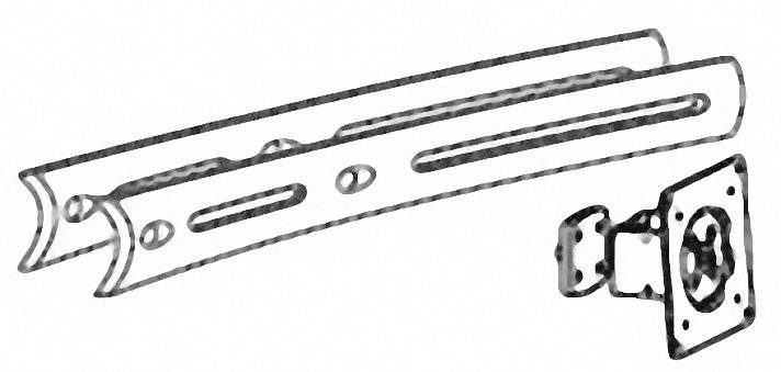 Ergotron Crossbar extension Compatible with (series): Ergotron DS100 Black